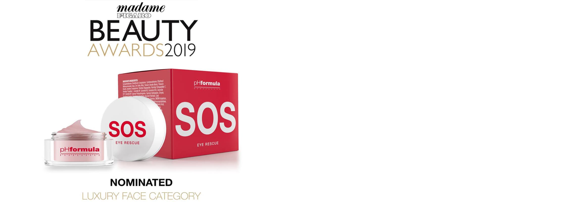 SOS Eye Rescue Cream nominated for Madame Figaro Beauty Award 2019